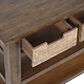 Waltham Painted Canyon Sofa Table in Brown, , large