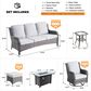 HOMLUX 7-Piece Patio Set in Gray, , large