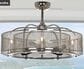 Lite Source Candra Fandelier with Remote in Nickel, , large