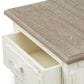 Baxton Studio Anjou 2-Drawer Nightstand in White and Natural, , large