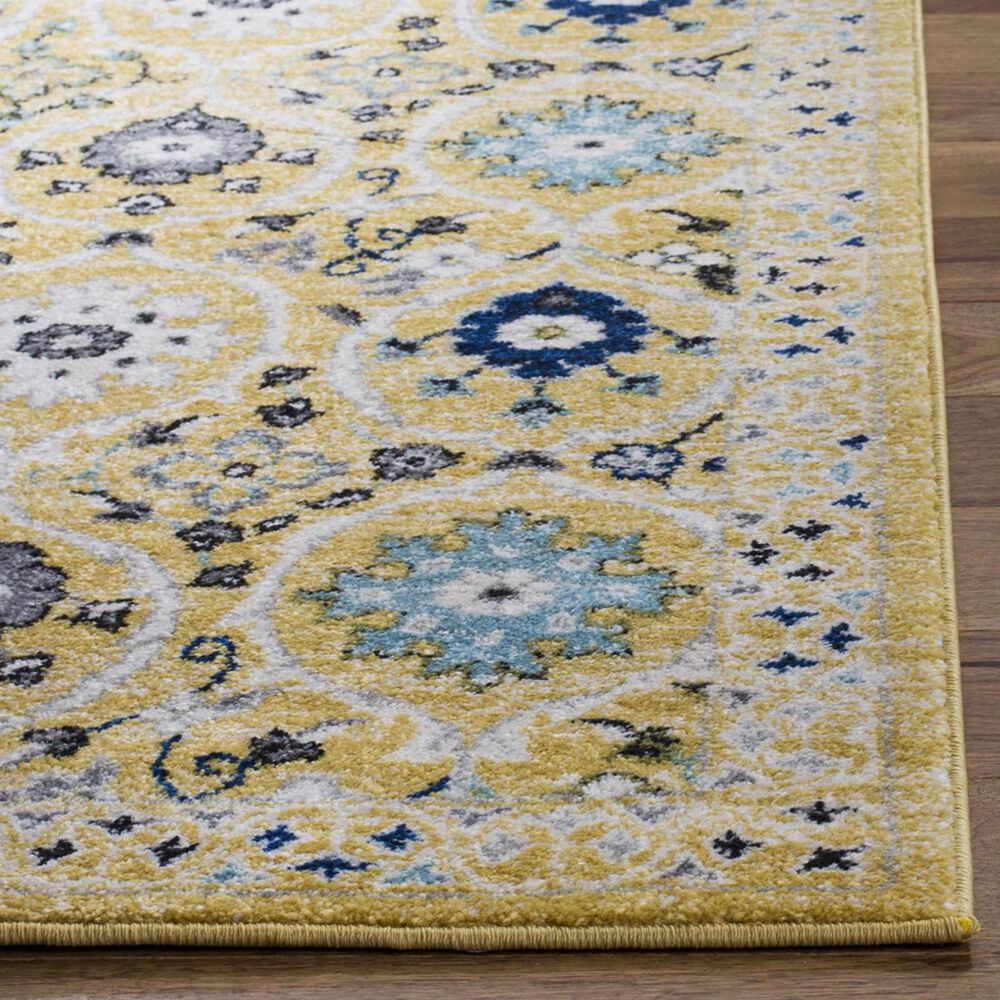 Safavieh Evoke EVK210B-3 3&#39; x 5&#39; Gold/Ivory Area Rug, , large