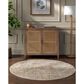 Surya Reina Light Brown, Tan, Denim, Rust, Olive, Light Gray, Cream and Mustard 6"7" Round Area Rug, , large