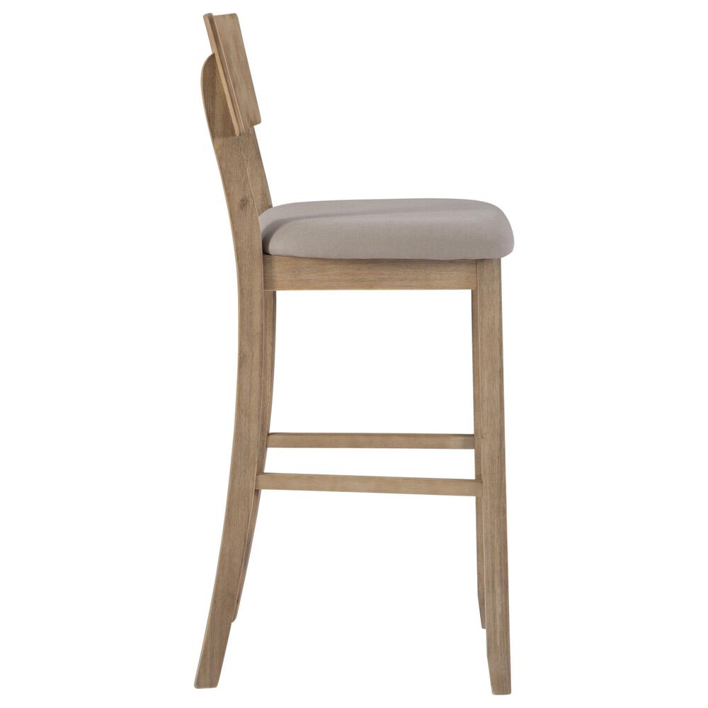 Linon Home Decor Jorissen Bar Stool in Grey Wash, , large