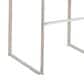 Lumisource Fuji Stackable Barstool with Camel Faux Leather in Stainless Steel (Set of 2), , large