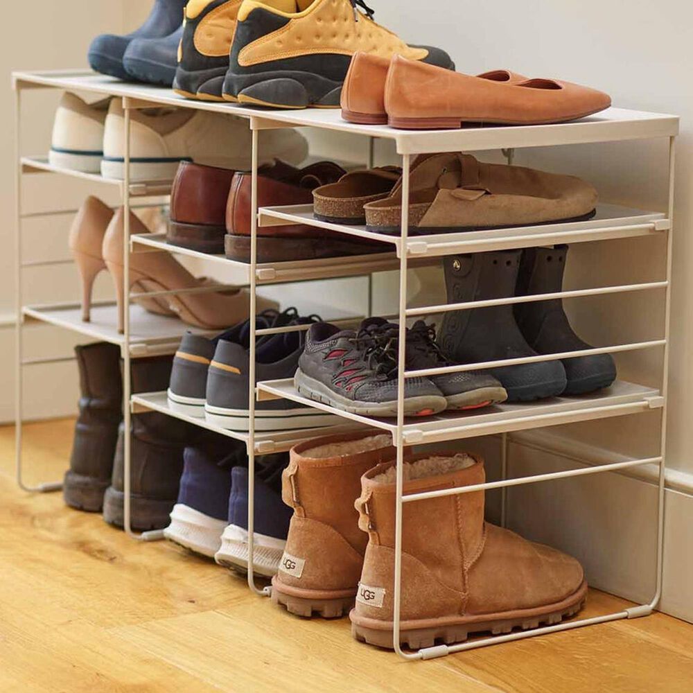 Joseph Joseph Level Plus Adjustable Shoe Rack in Ecru, , large