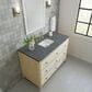 James Martin Vanities Celeste 48" Single Vanity in Sun-washed Oak with Embossed Shagreen and with 3 cm Parisien Bleu Quartz Top, , large