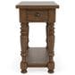 Riverside Furniture Eastlake Chairside Table in Whiskey Oak, , large
