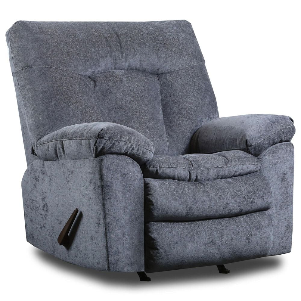Southern Motion Bennett Manual Rocker Recliner in Avery Navy, , large