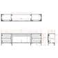 Legends Furniture Malibu 95" Fireplace TV Stand in Bourbon and Satin Black, , large