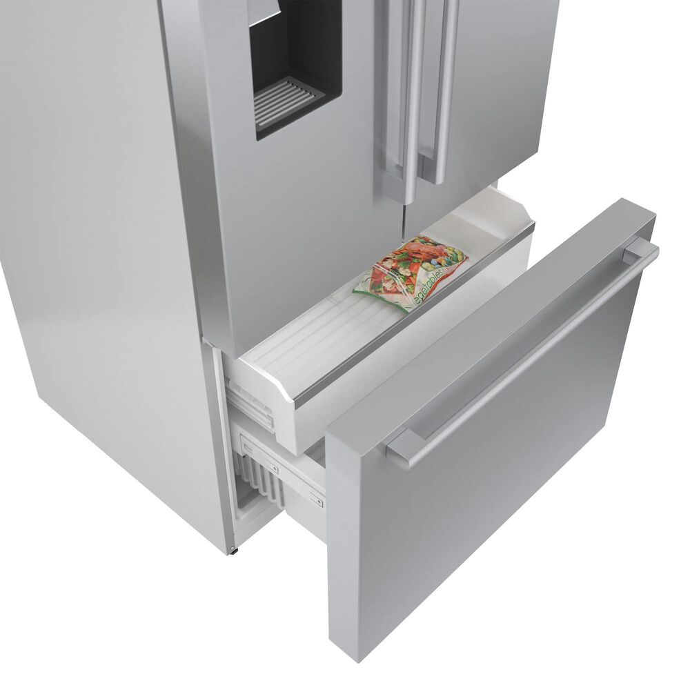 Bosch 500 Series 21.6 Cu. Ft. French Door Bottom Mount Refrigerator in Stainless Steel, , large