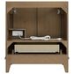 37B Fenwick 30" Single Bathroom Vanity in Kona with Glossy White Composite Stone Top and Backsplash, , large