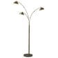 37B Bolton LED 3-Arm Arc Lamp with Smart Switch in Antique Brass and Brown, , large