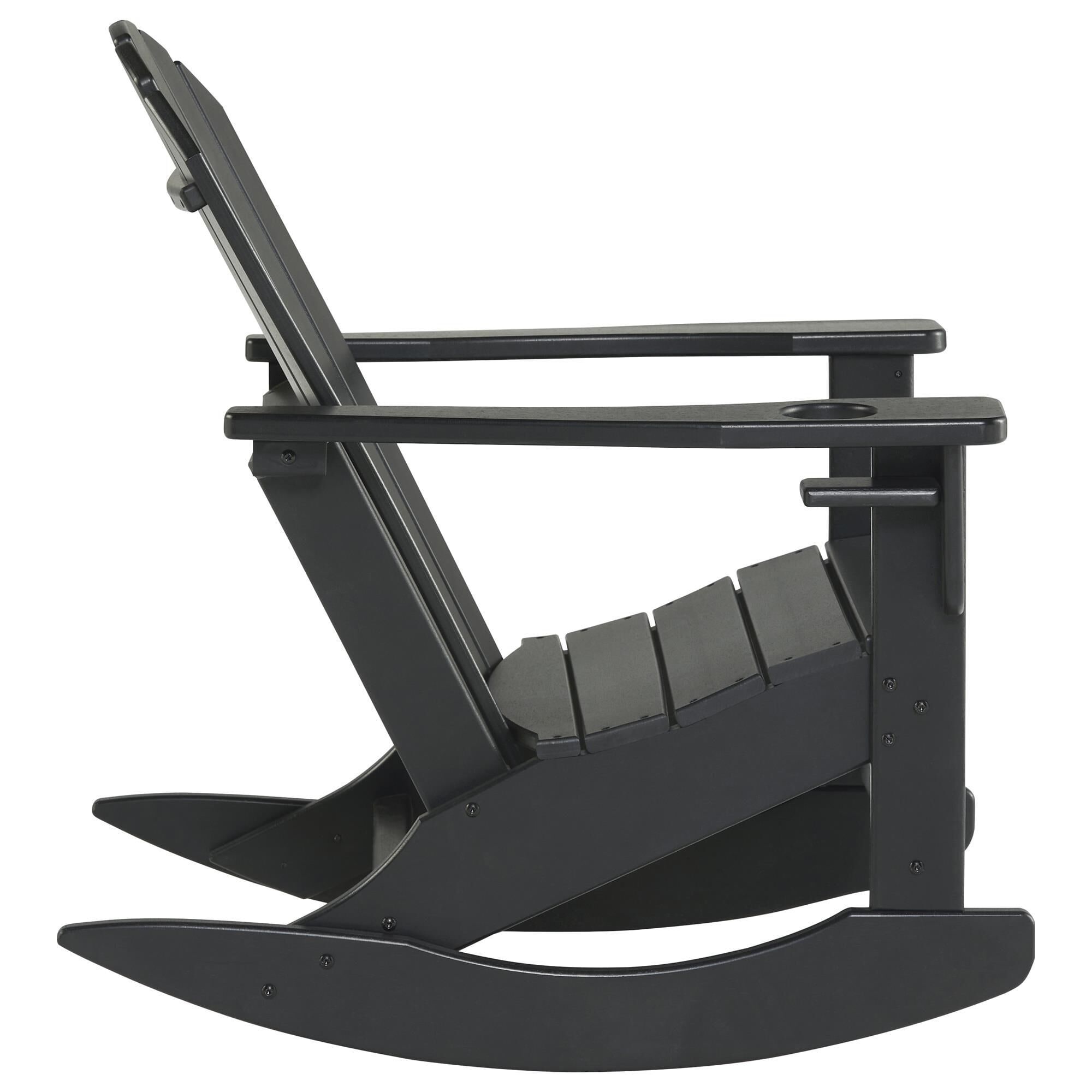 Ashley Sundown Treasure Outdoor Rocking Chair in Black