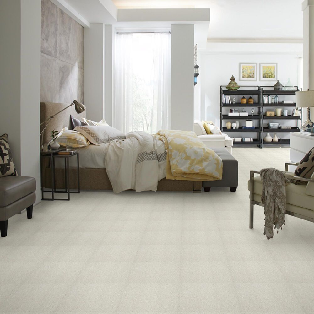 Shaw Foundations Take The Floor Texture Blue Carpet in Alpaca, , large