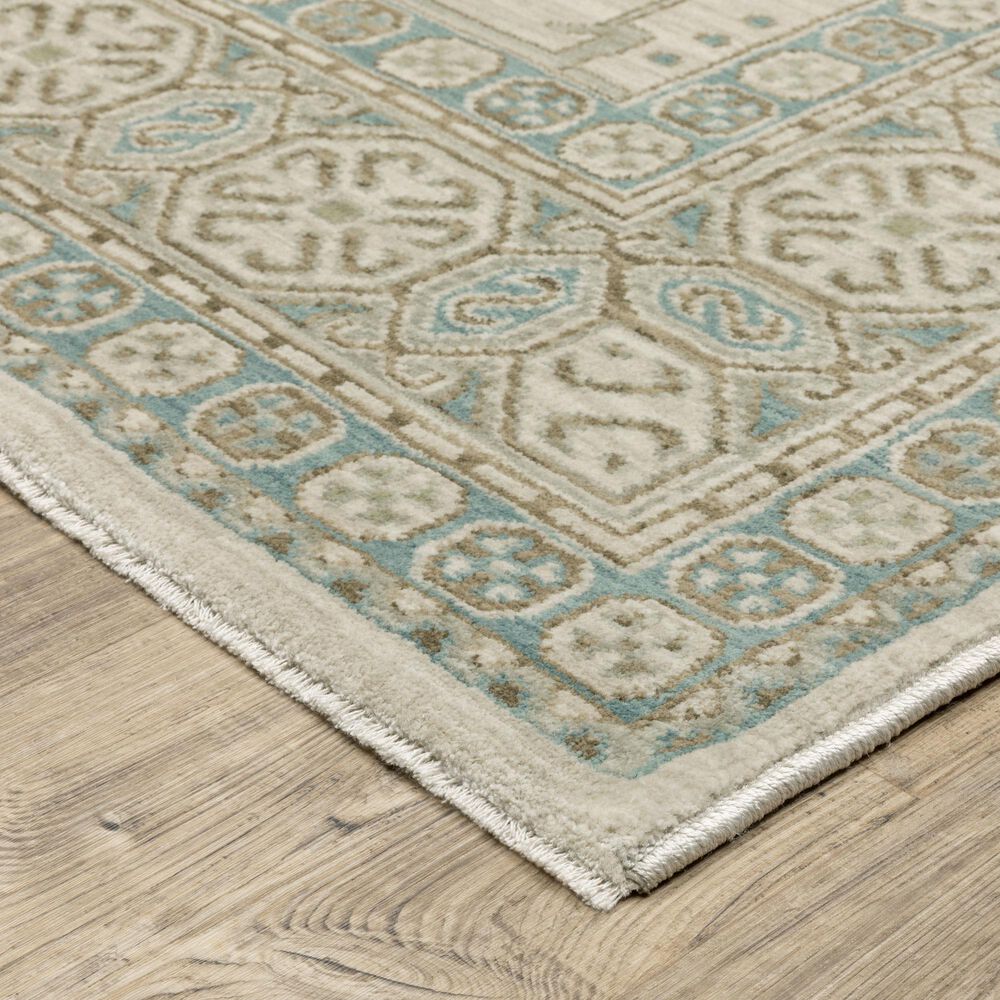 Oriental Weavers Maeve MAE05 Beige and Blue 2'3" x 7'6" Runner, , large
