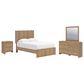 Ashley Gramburg 4 Piece Full Platform Panel Bedroom Set in Warm Brown, , large