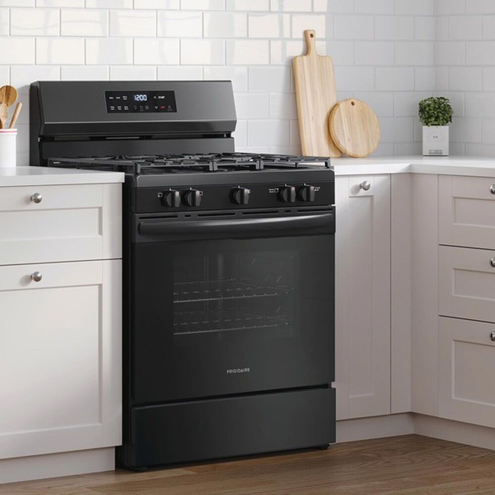 Frigidaire 30&quot; Freestanding Natural Gas Range in Black, , large