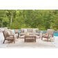 Ashley Grover Beach Outdoor Sofa with Cushion in Driftwood, , large