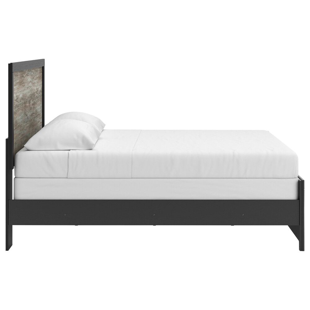 Ashley Broachmyn 4-Piece King Panel Bedroom Set in Black and Gray, , large