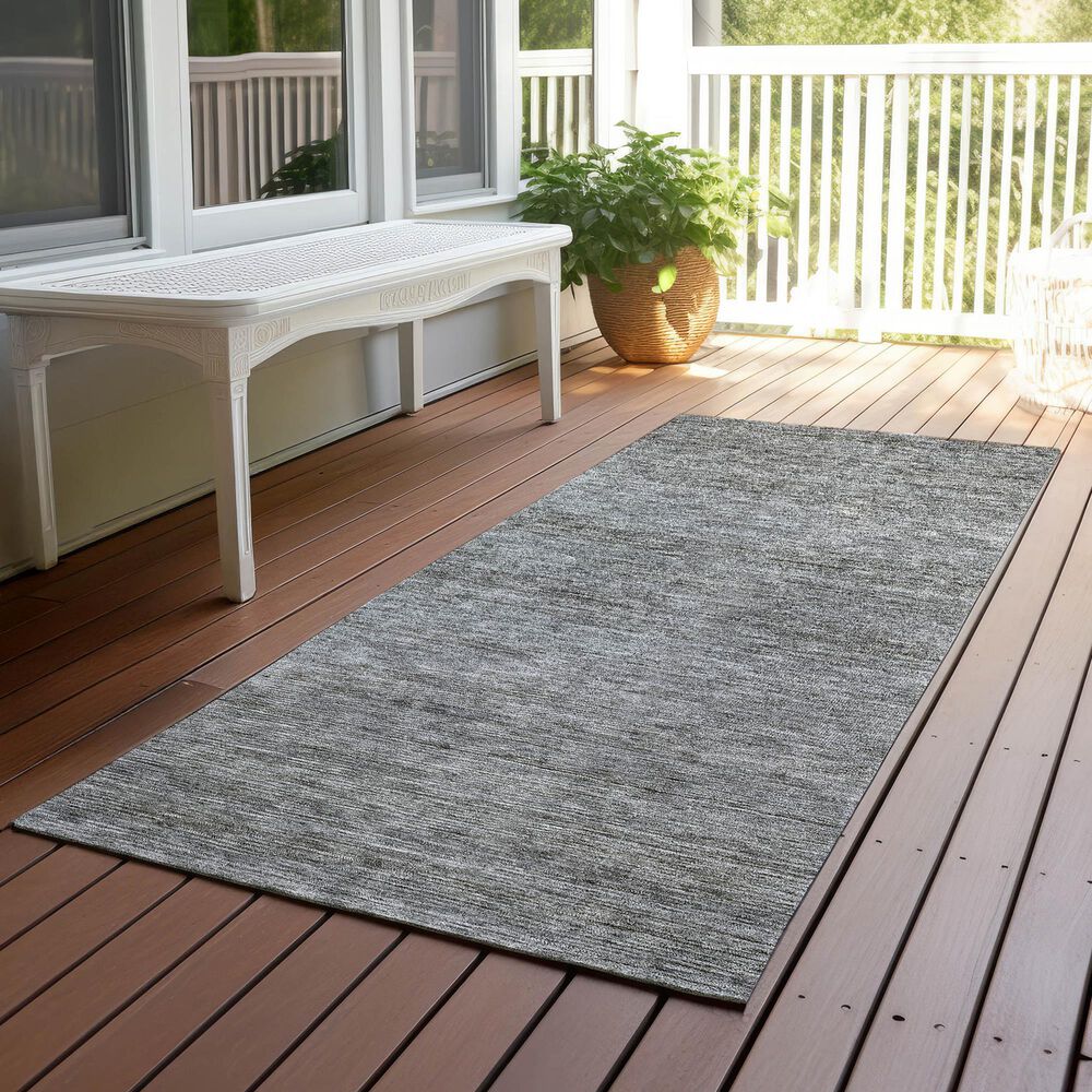 Dalyn Rug Company Soft Essentials Solid Gray 2'3" x 7'6" Indoor/Outdoor Runner, , large
