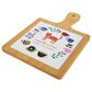 Pavilion 7.5" Cats and Coffee Tile Trivet in White, , large