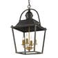 Golden Lighting Christoff 4-Light Pendant in Antique Black Iron, , large