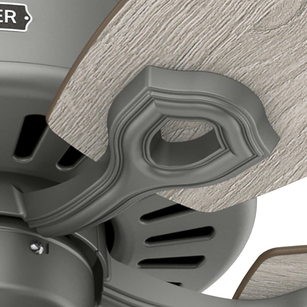 Hunter Builder Plus 52&quot; Ceiling Fan with Lights in Matte Silver, , large