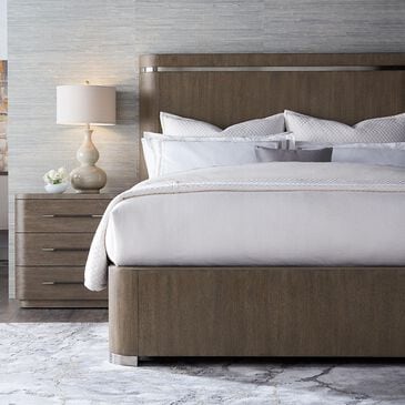 Hooker Furniture Modern Mood King Bed and Two Nightstands in Mink, , large