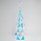 The Gerson Company USB Electric RGB Lighted Holographic Holiday Tree in White, , large