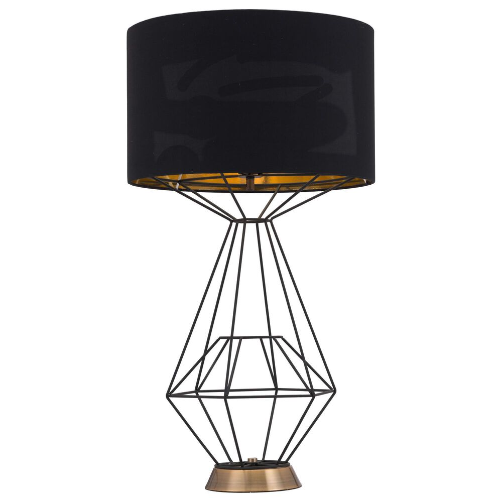 Zuo Modern Delancey Table Lamp in Black and Gold, , large