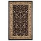 Safavieh Lyndhurst LNH316 4" x 6" Black and Ivory Area Rug, , large