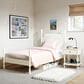 Walker Edison Vivienne Twin Platform Bed in White, , large