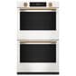 KitchenAid 30" Smart Double Wall Oven with Assisted Cook Cycles in Porcelain White, , large
