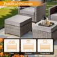 HOMLUX 8-Piece Outdoor Patio Furniture in  Dark Grey, , large