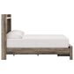 Ashley Elbrim Full Bed with Footboard Storage in Weathered Brown, , large