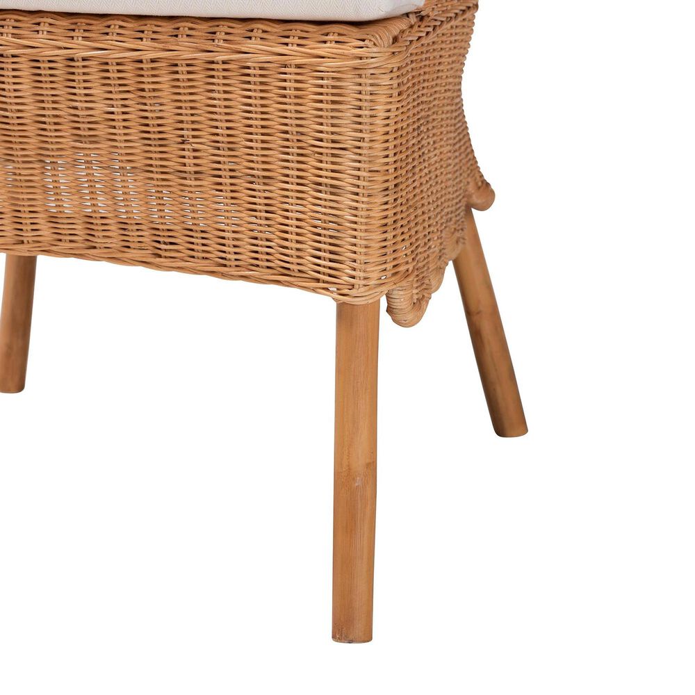 Baxton Studio Tamara Arm Chair in Light Honey, , large
