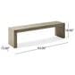 Hearth and Haven 63" Dining Bench in Grey and Taupe, , large