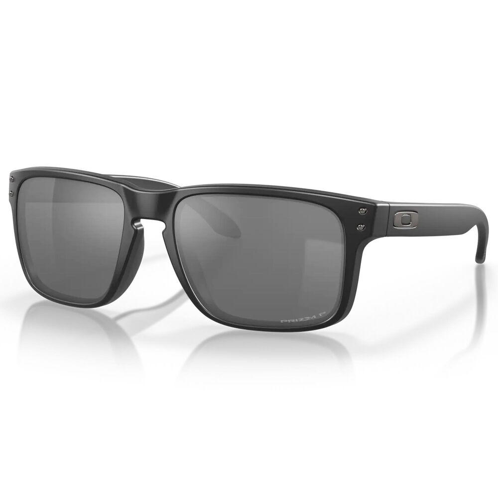 Oakley Holbrook Men"s Sunglasses with Prizm Black Polarized Lenses in Matte Black, , large