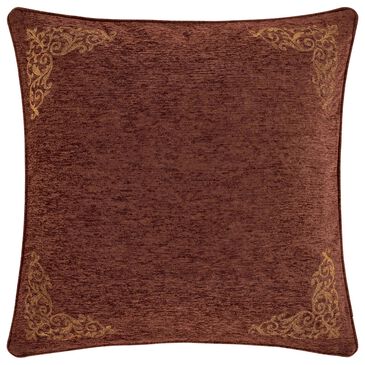 J. Queen New York Harvest Moon 26" Euro Sham in Burgundy, , large