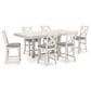 Ashley Robbinsdale 7-Piece Counter Height Dining Set in Antique White, , large