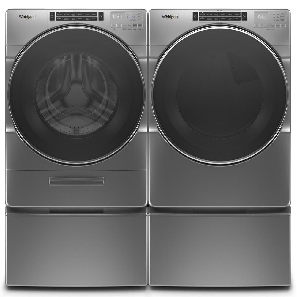 Whirlpool 7.4 Cu. Ft. Gas Dryer with Steam in Chrome Shadow, , large
