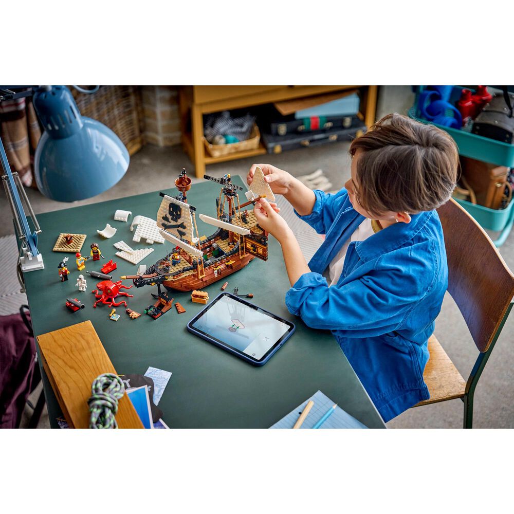 LEGO Creator Iconic Pirate Ship Building Set, , large