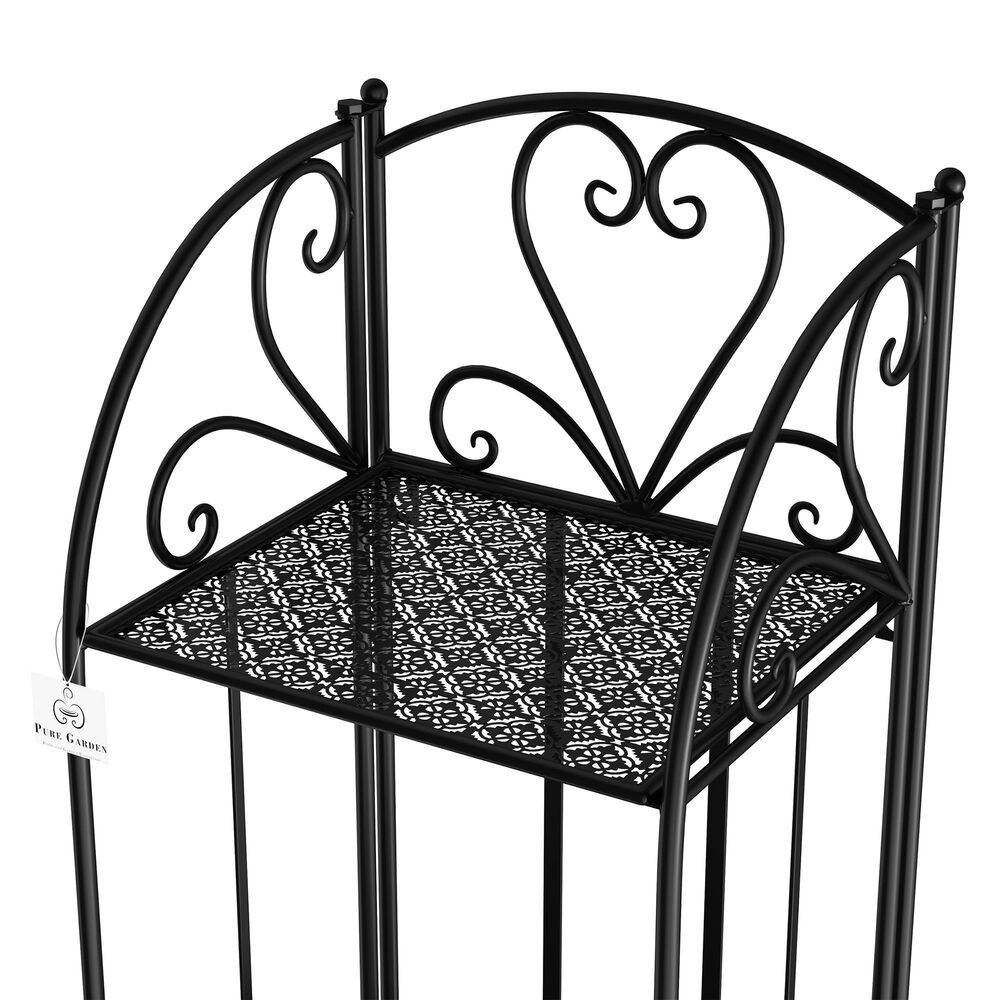 Timberlake 44&quot; 3-Tier Plant Stand in Black, , large