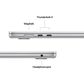 Apple 15" MacBook Air | Apple M5 chip - 10-Core CPU and 10-Core GPU - 16GB RAM - 1TB SSD in Silver with 3-Year AppleCare+, , large