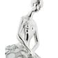 Maple and Jade 3-Piece Dancer Decorative Sculpture Set with Mirror Accents in Polished Silver, , large