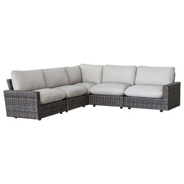 Summit Home St. Thomas 5-Piece Patio Sectional in Gray, , large
