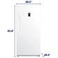 Element 13.8 Cu. Ft. Upright Convertible Freezer in White, , large