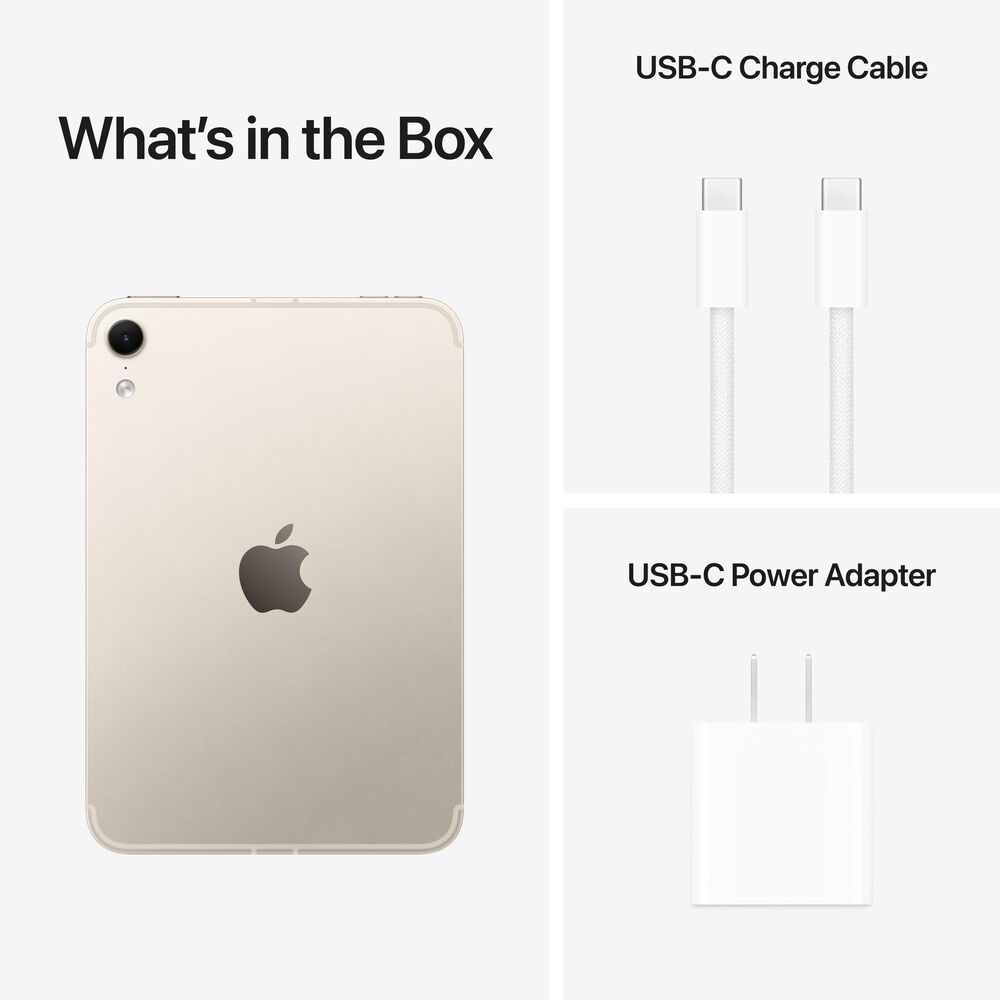 Apple iPad Mini | A20 Pro Chip | Wi-Fi + Cellular | 256GB | Nano-Texture Glass | Starlight (Latest Model) (Pre-Order), , large