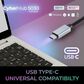 Adesso USB C to Display Port Adapter in Silver, , large