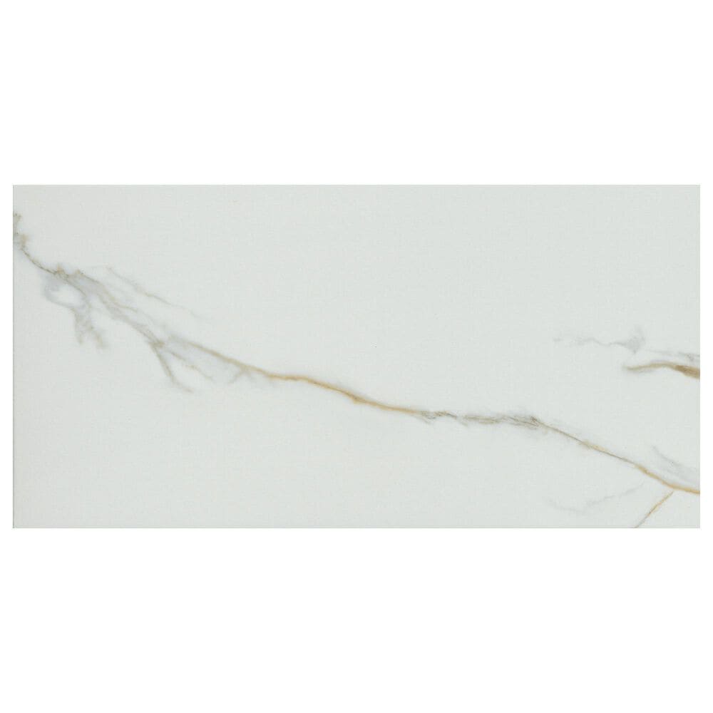 Emser Lamarble White 12&quot; x 24&quot; Ceramic Tile, , large